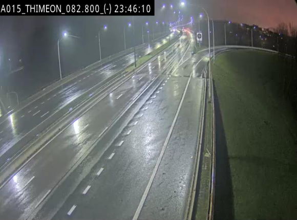 Caméra trafic Belgique - Thiméon - E42, jonction avec A54 (E420) direction La Louvière/Charleroi - BK 82.82