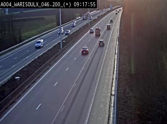 Webcam autoroute Belgique - Warissoulx - E411 - BK 46.2