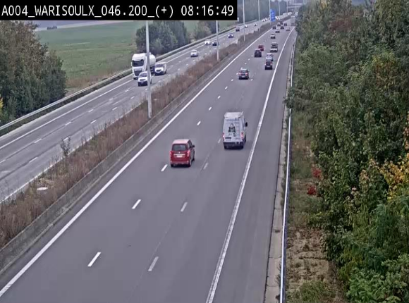 Webcam autoroute Belgique - Warissoulx - E411 - BK 46.2