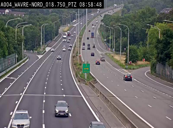 Webcam traffic E411(A4) - BK 18.7 - Bierges (Wavre Nord)