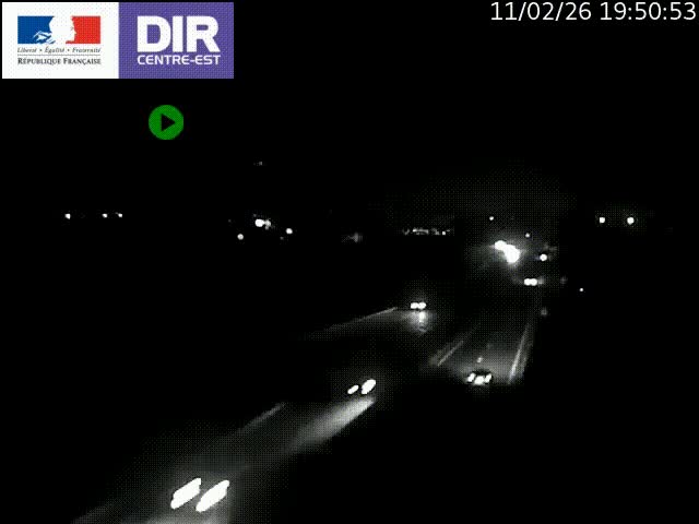 Caméra trafic à Meylan sur la Rocade-Sud de Grenoble en direction d'Aix-en-Provence