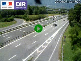 Caméra routière à hauteur de la sortie 15 Chambéry-centre au PK 4,103 en direction d'Albertville