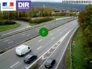 Caméra routière à hauteur de la sortie 15 Chambéry-centre au PK 4,103 en direction d'Albertville