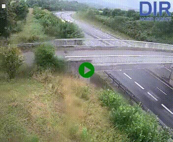 Webcam sur A84 à hauteur de Pont-Farcy, au niveau du pont autoroutier sur la Vire, au sud de Saint-Lô