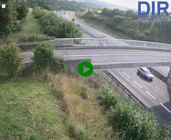 Webcam sur A84 à hauteur de Pont-Farcy, au niveau du pont autoroutier sur la Vire, au sud de Saint-Lô