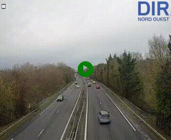 Webcam sur le périphérique de Caen (N814) à l'est de la ville, à Mondeville hauteur de la sortie 2, Presqu'île-Rives de l'Orne, au bout de l'autoroute A13