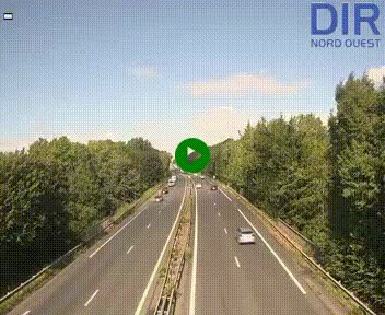 Webcam sur le périphérique de Caen (N814) à l'est de la ville, à Mondeville hauteur de la sortie 2, Presqu'île-Rives de l'Orne, au bout de l'autoroute A13