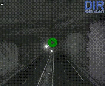 Webcam sur le périphérique de Caen (N814) à l'est de la ville, à Mondeville hauteur de la sortie 2, Presqu'île-Rives de l'Orne, au bout de l'autoroute A13