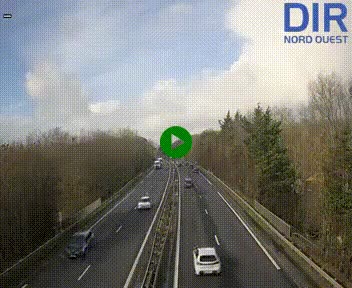 Webcam sur le périphérique de Caen (N814) à l'est de la ville, à Mondeville hauteur de la sortie 2, Presqu'île-Rives de l'Orne, au bout de l'autoroute A13