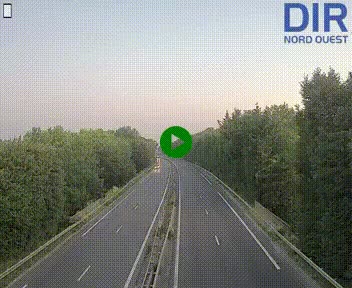 Webcam sur le périphérique de Caen (N814) à l'est de la ville, à Mondeville hauteur de la sortie 2, Presqu'île-Rives de l'Orne, au bout de l'autoroute A13