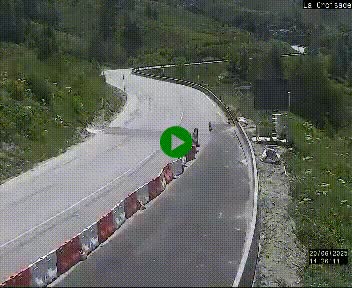 Webcam au carrefour de la croisade, à la jonction entre la N22 et la N320, avant le poste de douane franco-andorrane. Webcam à 1790 mètres d'altitude