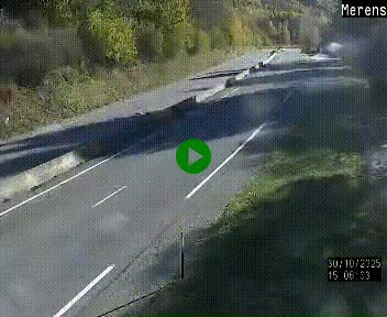 Webcam dans les Pyrénées à hauteur de Mérens-les-Vals sur N320, en direction de Pas de la Casa (Andorre)