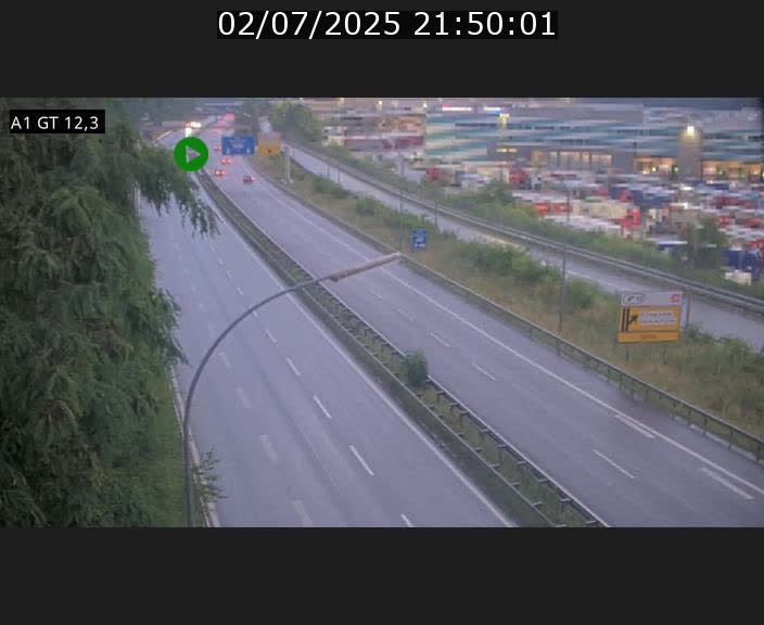 Traffic live webcam Luxembourg Senningerberg - A1 direction Allemagne - BK 12.3