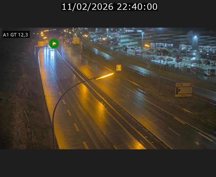 Traffic live webcam Luxembourg Senningerberg - A1 direction Allemagne - BK 12.3