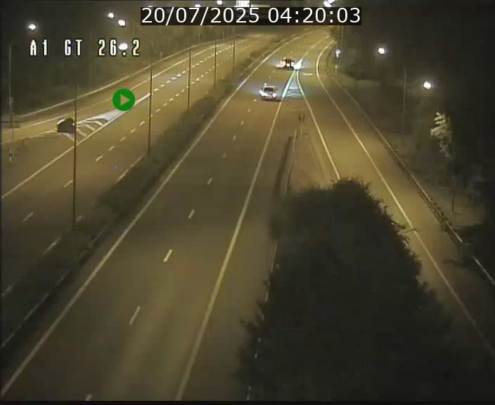 Traffic live webcam Luxembourg Grevenmacher - A1 direction Allemagne - BK 26.2