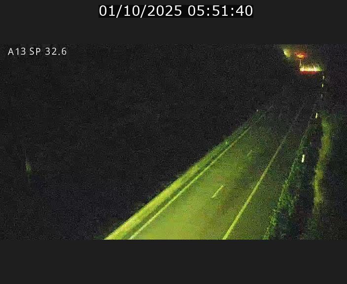 Webcam info trafic A13 à hauteur de Mondorf-les-bains. Vue orientée vers Altwies