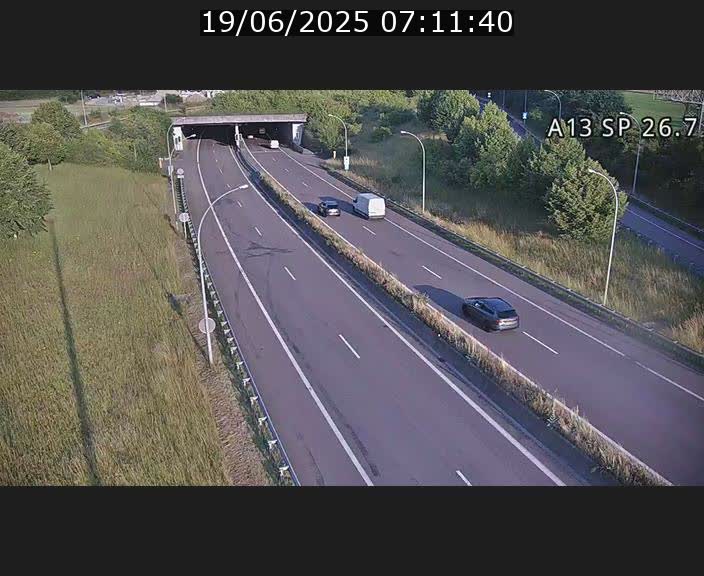 Traffic live webcam Luxembourg Frisange - A13 direction Luxembourg-ville - BK 26.7