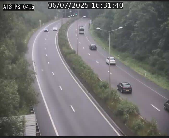 Traffic live webcam Luxembourg Differdange - A13 direction Esch-sur-Alzette - BK 4.5