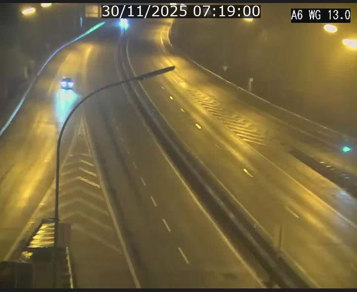 Traffic live webcam Luxembourg Mamer - A6 - BK 13 - direction Luxembourg/France/Allemagne