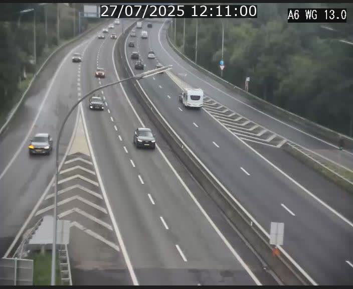 Traffic live webcam Luxembourg Mamer - A6 - BK 13 - direction Luxembourg/France/Allemagne