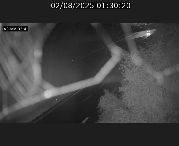 Webcam autoroute de la France (A3) au Luxembourg à Fentange, à proximité de la Croix de Gasperich. Vue orientée vers la Cloche d'Or