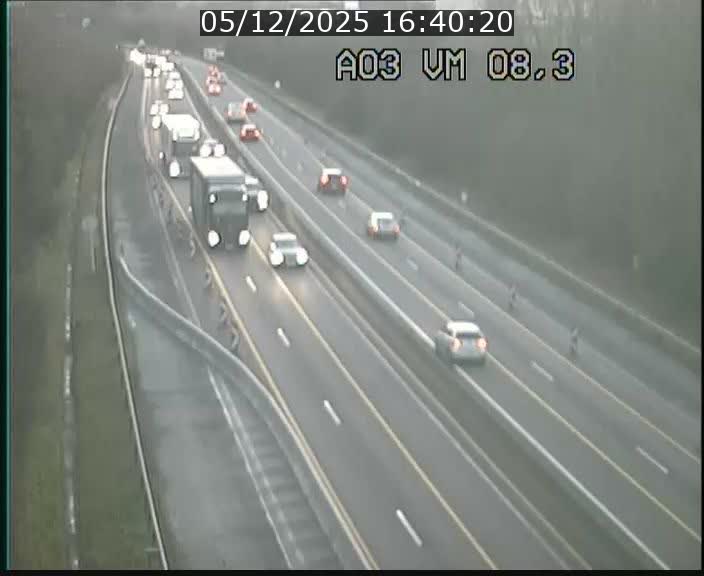 Traffic live webcam Luxembourg Bettembourg - A3 - BK 8.3 - direction France