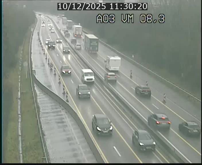 Traffic live webcam Luxembourg Bettembourg - A3 - BK 8.3 - direction France