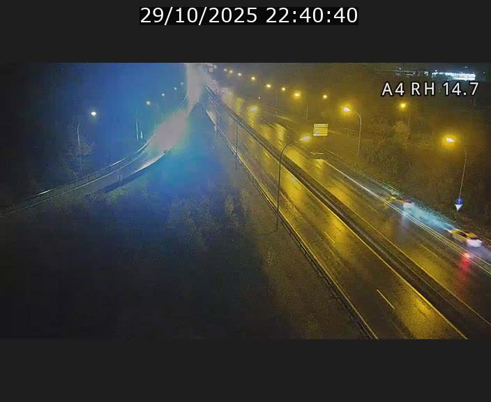 Traffic live webcam Luxembourg Jonction Lankelz - A4 - BK 14.7 - direction Luxembourg