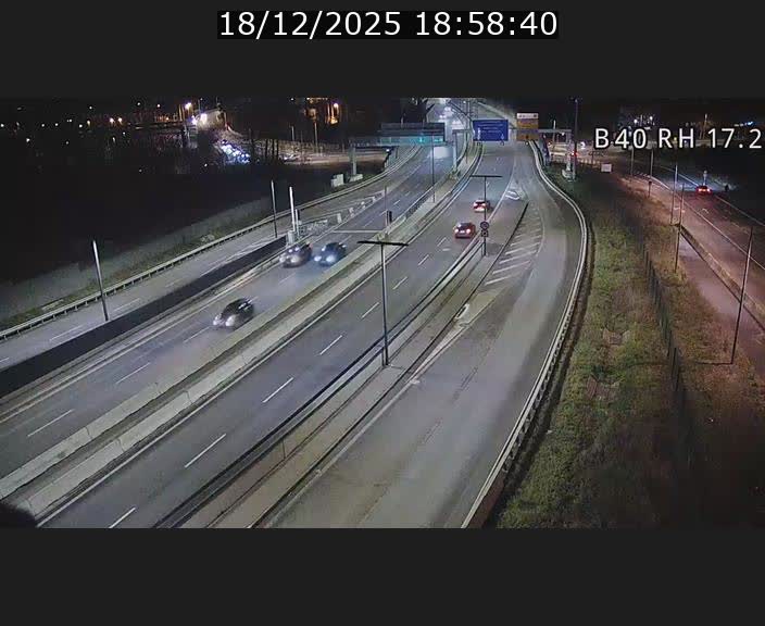 Webcam sur le contournement d'Esch Belval à hauteur de la sortie Université de Luxembourg. Vue orientée vers Luxembourg