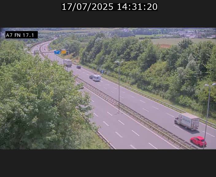 Caméra trafic Luxembourg - A7, Merscherbierg direction Mersch