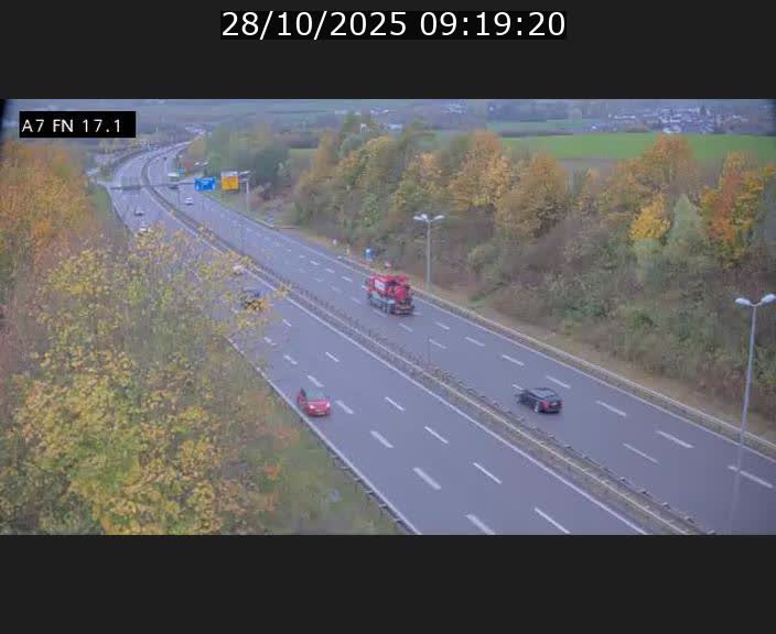 Caméra trafic Luxembourg - A7, Merscherbierg direction Mersch
