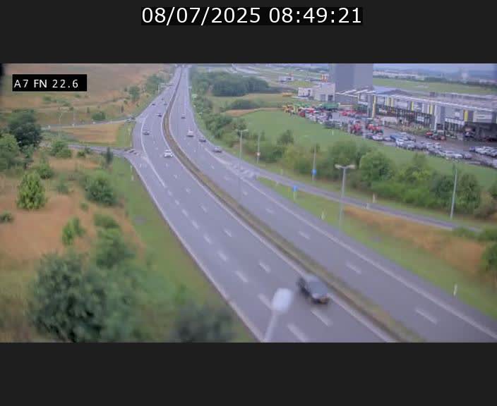 Caméra trafic Luxembourg - A7, Colmar-berg direction Mersch