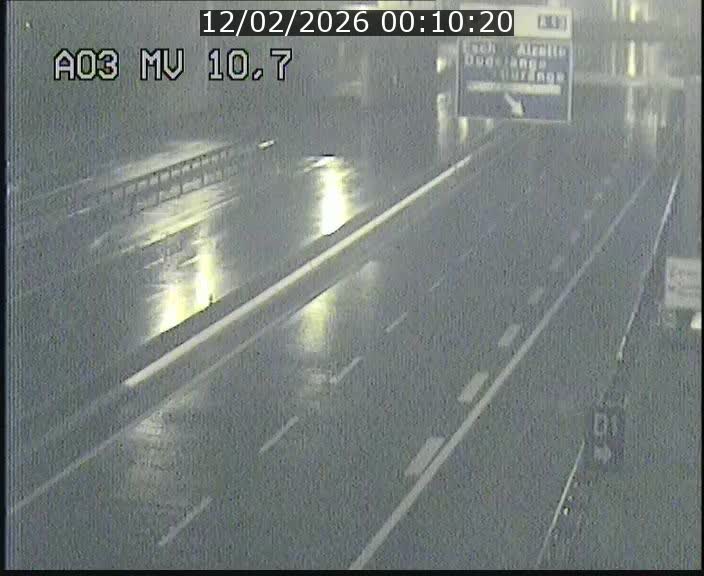 Traffic live webcam Luxembourg Croix de Bettembourg - A3 - BK 10.7 - direction France