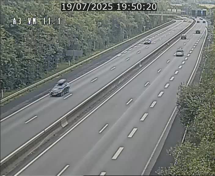 Webcam à la frontière franco-luxembourgeoise, avant la Croix de Bettembourg - BK 11.1 - direction Luxembourg-ville