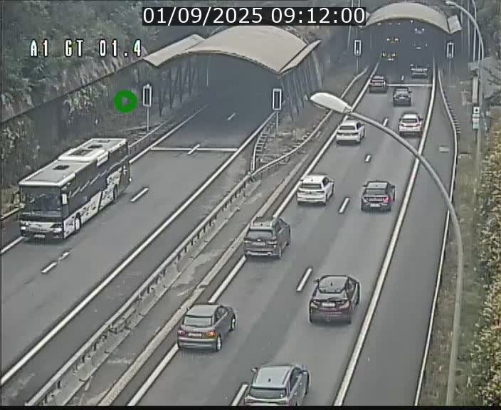 Traffic live webcam Luxembourg Hesperange - A1 direction Kirchberg - BK 1.4