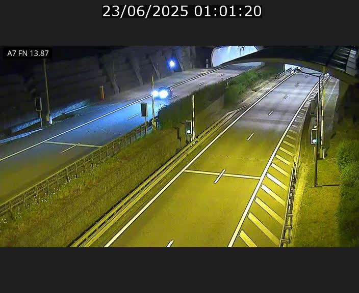 Caméra trafic Luxembourg - A7, Tunnel Gousselerbierg, entrée nord, direction Lorentzweiler