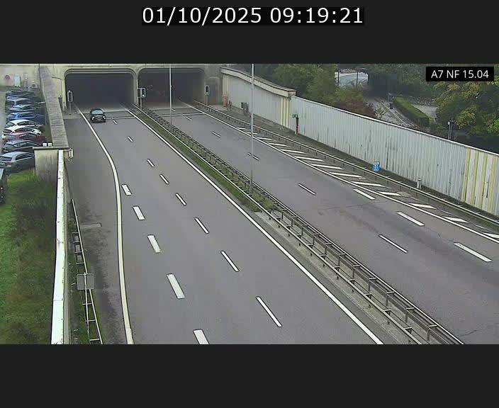 Caméra trafic Luxembourg - A7, Tunnel Mersch, entrée sud, direction Ettelbruck