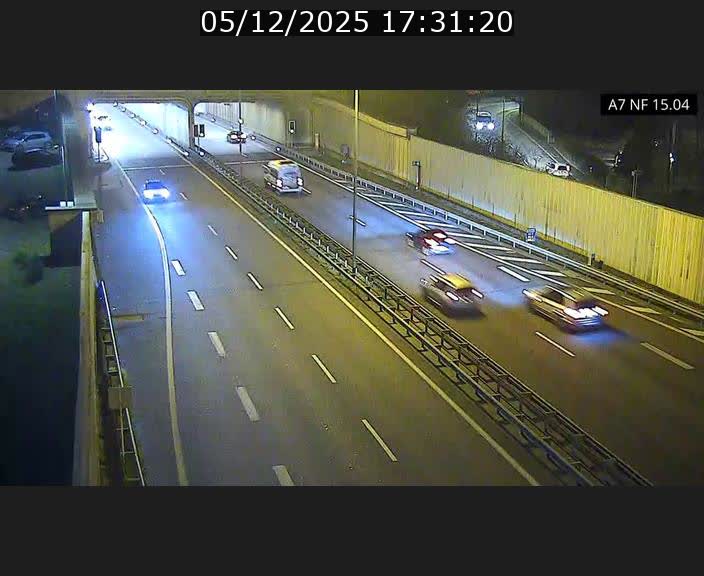 Caméra trafic Luxembourg - A7, Tunnel Mersch, entrée sud, direction Ettelbruck