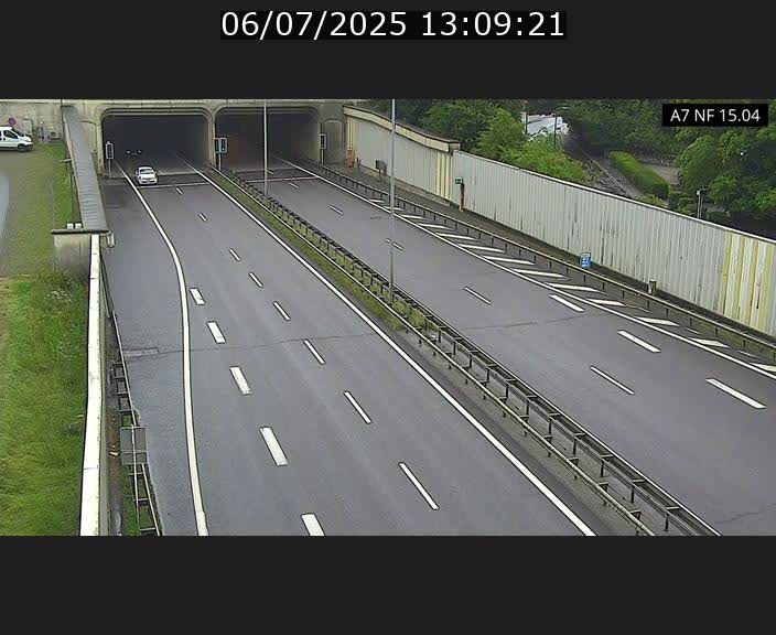 Caméra trafic Luxembourg - A7, Tunnel Mersch, entrée sud, direction Ettelbruck