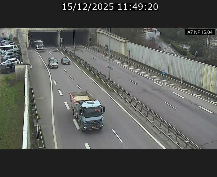 Caméra trafic Luxembourg - A7, Tunnel Mersch, entrée sud, direction Ettelbruck