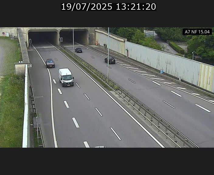 Caméra trafic Luxembourg - A7, Tunnel Mersch, entrée sud, direction Ettelbruck