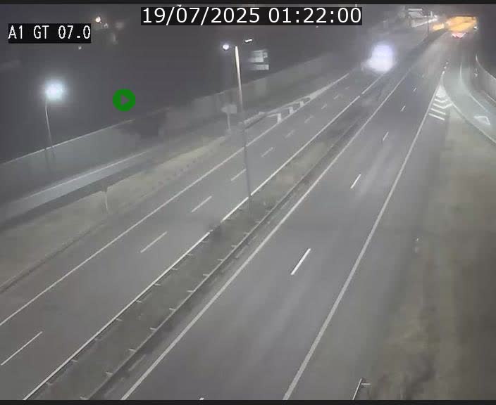 Traffic live webcam Luxembourg Cents - A1 direction Kirchberg - BK 7