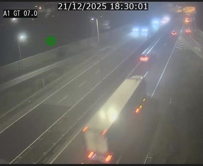 Traffic live webcam Luxembourg Cents - A1 direction Kirchberg - BK 7