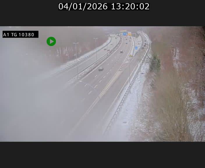 Traffic live webcam Luxembourg Senningerberg - A1 direction Luxembourg Kirchberg - BK 10.3