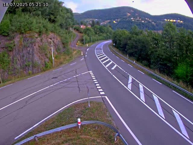 Caméra autoroute France - N66, col du Bussang direction Remiremont