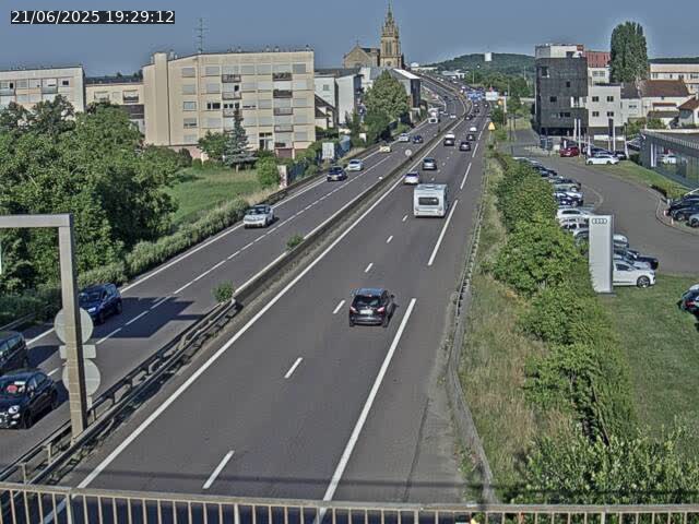 Caméra autoroute France - A31, Thionville direction Metz