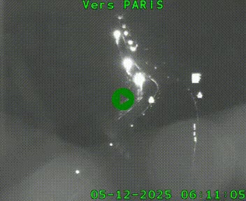 Caméra routière sur l'autoroute A20 à Bessines-sur-Gartempe. Vue orientée vers Paris