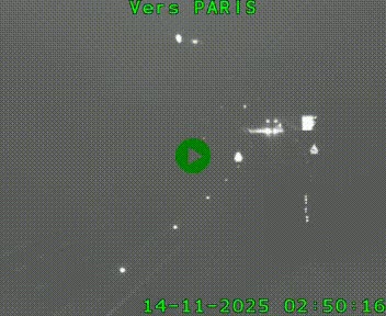 Caméra routière sur l'autoroute A20 à Bessines-sur-Gartempe. Vue orientée vers Paris