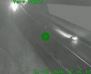 Caméra routière sur l'autoroute A20 à Saint-Pardoux-l'Ortigier, à la jonction avec l'A89. Vue orientée vers Paris