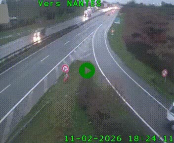 Webcam N147 au nord de Poitiers et à la jonction avec la A10